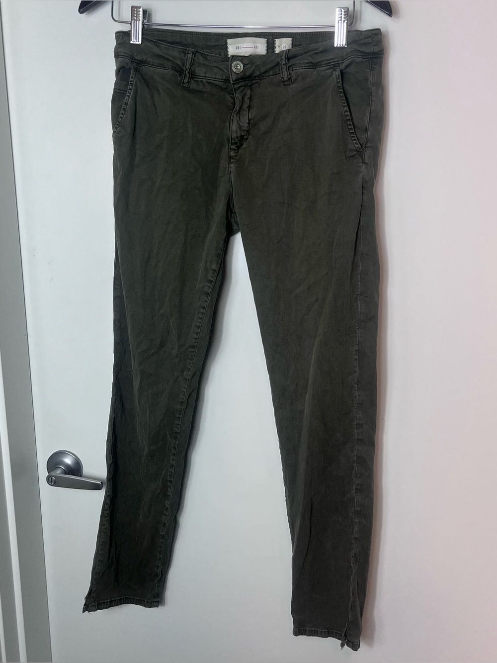 Anthropologie Hei Hei Grey Pants 29 Slim‎ Skinny Tencel Stretch